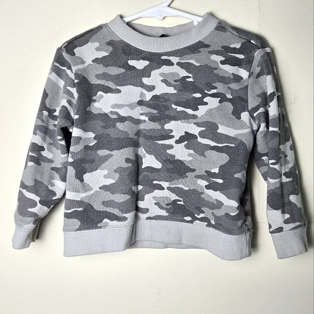 Boy's Janie & Jack Camo Pullover Sweatshirt, Size 2T